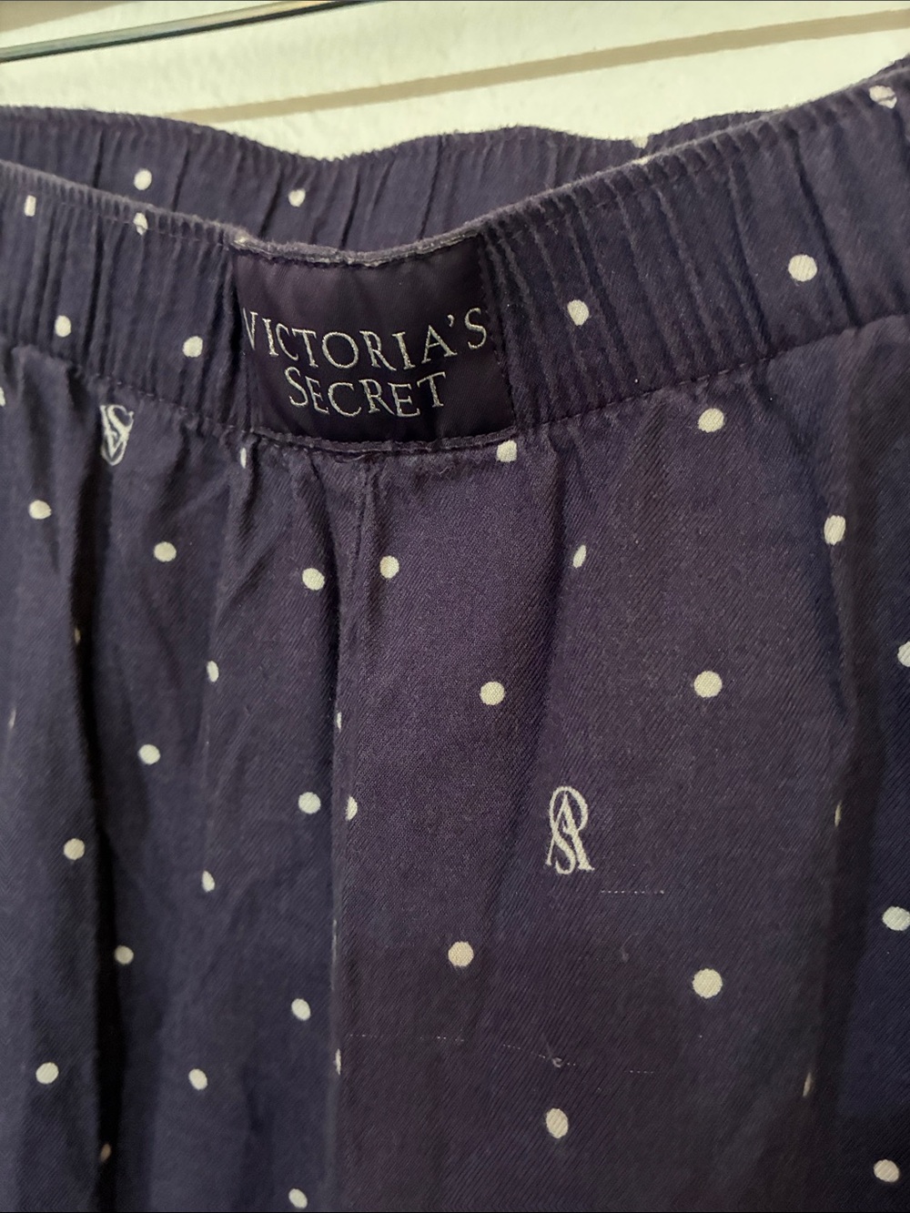 Victoria's Secret Navy Blue Polka Dot Pajama Pants - Picture 3 of 8